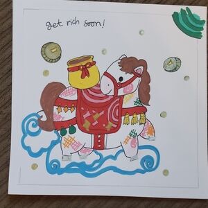 Colorful Horse Illustration Art Print